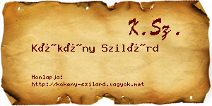Kökény Szilárd névjegykártya